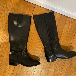 Ralph Lauren Black Leather Riding Boots 6.5